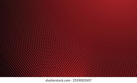 Red gradient with halftone abstract background for backdrop or presentation