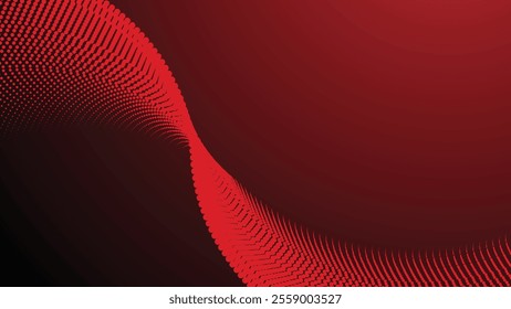 Red gradient with halftone abstract background for backdrop or presentation