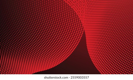 Red gradient with halftone abstract background for backdrop or presentation