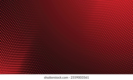 Red gradient with halftone abstract background for backdrop or presentation