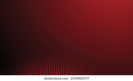 Red gradient with halftone abstract background for backdrop or presentation