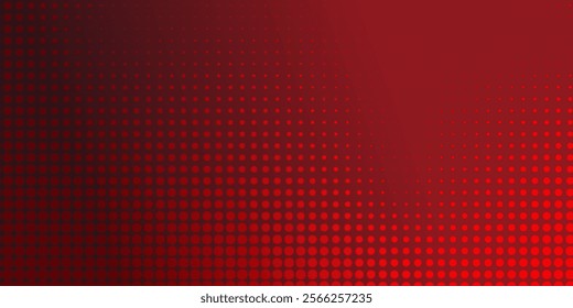 Red gradient with halftone abstract background for backdrop or presentation. Vector Illustration