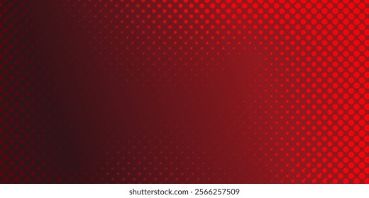 Red gradient with halftone abstract background for backdrop or presentation