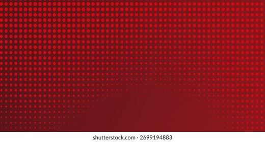 Gradiente vermelho com plano de fundo abstrato de meio-tom para plano de fundo ou apresentação. Ilustração de vetor