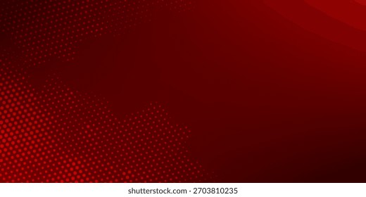Red gradient with halftone abstract background for backdrop or presentation. red dot background.