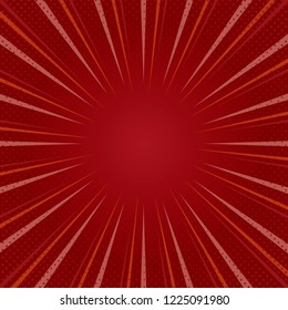 Red gradient halftone background vector