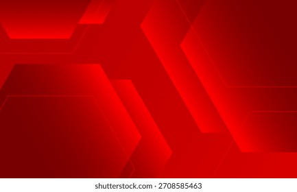 fundo abstrato hexágono gradiente vermelho, composição moderna de formas dinâmicas