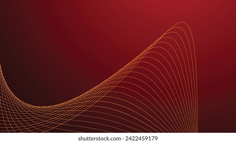 Red gradient with line background wallpaper vector image for backdrop or presentation