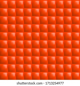 Red gradient mosaic tiles background. Square pattern with geometric design. 3D vector illustration. Seamless pattern. Follow other mosaic patterns in my collections. 