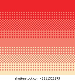 red gradient in pixel art style
