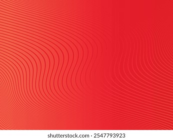 Fondo de Vector mínimo de línea con estilo degradado rojo. Abstractas fondo texturizado semitono para Anuncios, presentaciones, Plantilla de negocios. Fondo de línea de degradado rojo con semitono de Vector mínimo