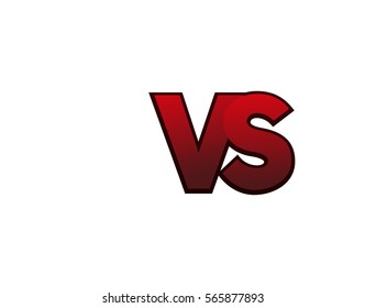 red gradient vector icon Versus