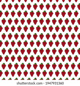 red grape fruit pattern vector background. Can be used for wallpaper, decorations, fabric motifs, stickers, prints.