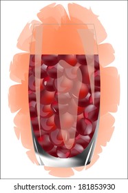 red grape juice vector illustration isolated on white 