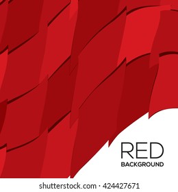 Red Graphic Background Vector Illustration
