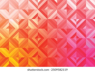 Fondo abstracto del patrón cuadrado de la línea gráfica roja. Ilustración vectorial.