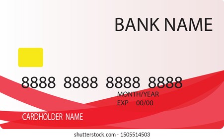 Red Graphic Vector credit cards