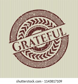 Red Grateful rubber grunge texture seal