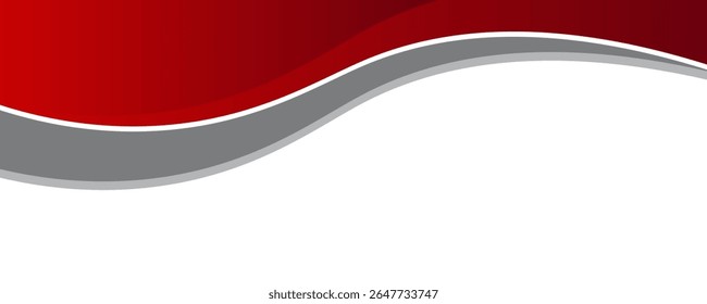 red gray abstract wave background for corporate banner, business presentation, poster, journal cover.