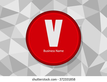 Red and gray business background. triangle modern white abstract background. Concept business background. Lowpoly Vector illustration of vision perspective. 