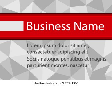 Red and gray business background. triangle modern white abstract background. Concept business background. Lowpoly Vector illustration of vision perspective. 