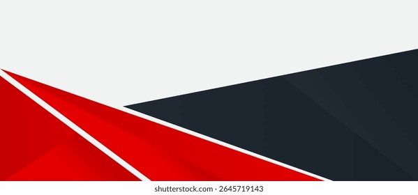 Red Gray Business Frame Border Abstract Transparent. Header Footer Banner Vector Design