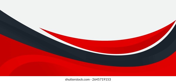 Red Gray Business Frame Border Abstract Transparent. Header Footer Banner Vector Design
