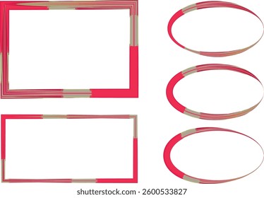 red gray colorful pattern abstract borders collection
