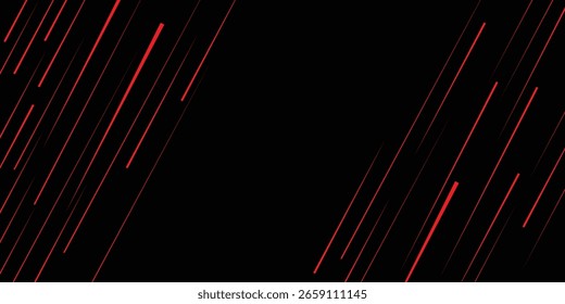 Red gray geometric abstract background on dark space with lines motion decoration. VECTOR ILUSTRATION.