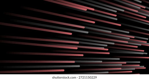 Fondo abstracto geométrico gris rojo sobre espacio oscuro con líneas de decoración en movimiento. Alta velocidad con estilo de rayas. Concepto moderno del elemento del Diseño gráfico para el Anuncio del Web, el volante, la tarjeta, o la cubierta del folleto