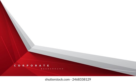 red and gray geometric background for corporate design project, banner, poster, presentation, cover.