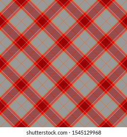Red and Gray Tartan Plaid Scottish Seamless Pattern. Texture from tartan, plaid, tablecloths, shirts, clothes, dresses, bedding, blankets and other textile.