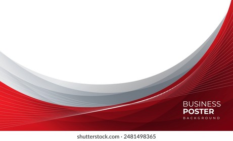 red and gray wave background with wavy lines. great for corporate banner, poster, presentation, cover, brochure, flyer.