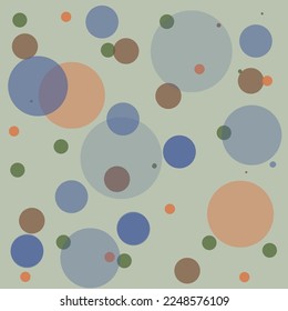 Red, gray, white and green dots pattern on khaki background. Texture pattern for napkins, fabric, shirts, dresses, bedding, blankets, tablecloths and other textiles. Template for ornament.