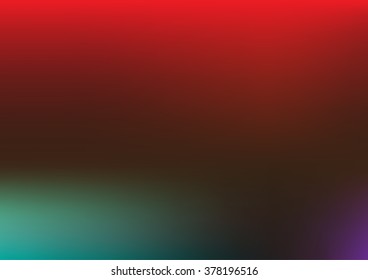 Red with green abstract background