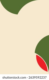 Red And Green Abstract Background With Off Circle Shapes Design Vertical Background