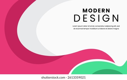 Red and green abstract geometric background vector illustration