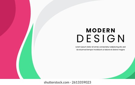 Red and green abstract geometric background vector illustration