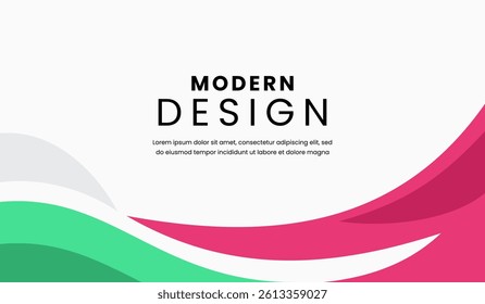 Red and green abstract geometric background vector illustration