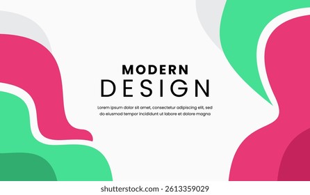 Red and green abstract geometric background vector illustration