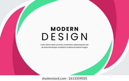 Red and green abstract geometric background vector illustration