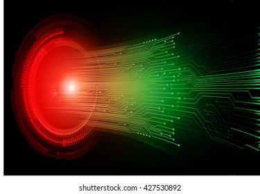 red green abstract light hi speed internet technology background illustration, Background conceptual image of digital. Cyber security concept. Cyber background. Cyber data digital Technology.