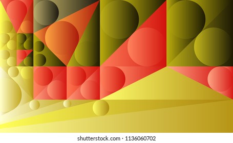 Red and green  abstract mosaic background. Vector illustration.