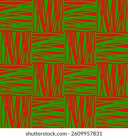 Red and green abstract seamless background.