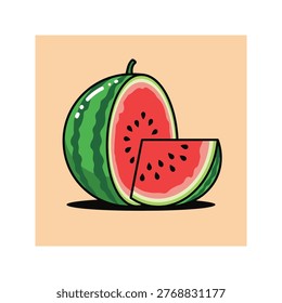A red and green apple with a bite taken out against a white background Vector