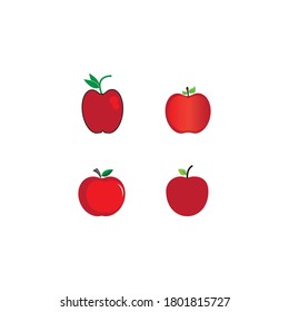 manzanas rojas y verdes,Ilustración vectorial,diseño 