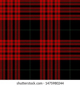 Red, Green and black tartan plaid Scottish seamless pattern.Texture from plaid, tablecloths, clothes, shirts, dresses, paper, bedding, blankets and other textile products.Christmas concept.