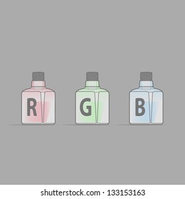 red green blue