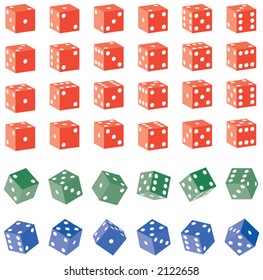 Red, Green and Blue Dice