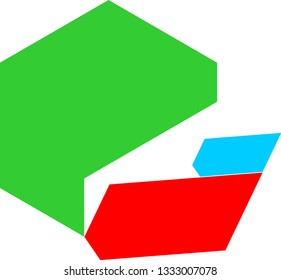 red green blue logo shape